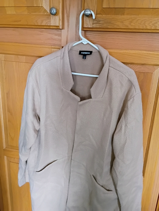 Express Jackets & Blazers - Express Women’s Beige Open-Front Coat